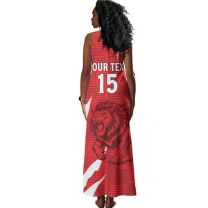 Custom Libya Football Tank Maxi Dress Yalla Libya