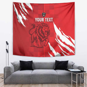 Custom Libya Football Tapestry Yalla Libya