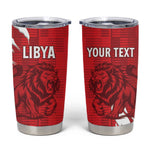 Custom Libya Football Tumbler Cup Yalla Libya