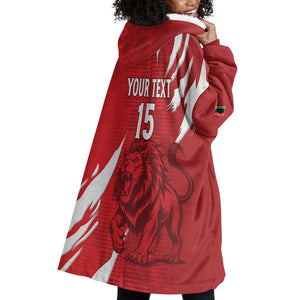 Custom Libya Football Wearable Blanket Hoodie Yalla Libya