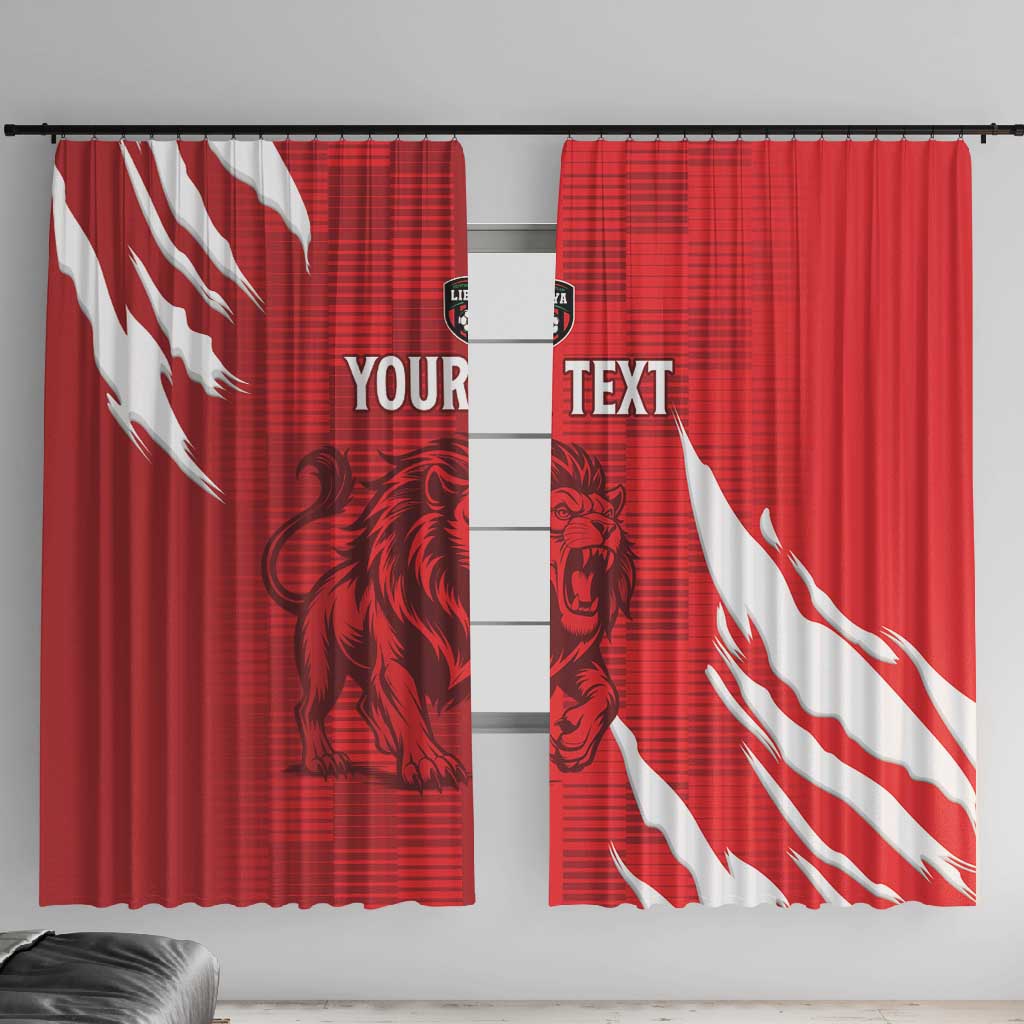 Custom Libya Football Window Curtain Yalla Libya