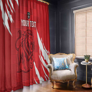 Custom Libya Football Window Curtain Yalla Libya