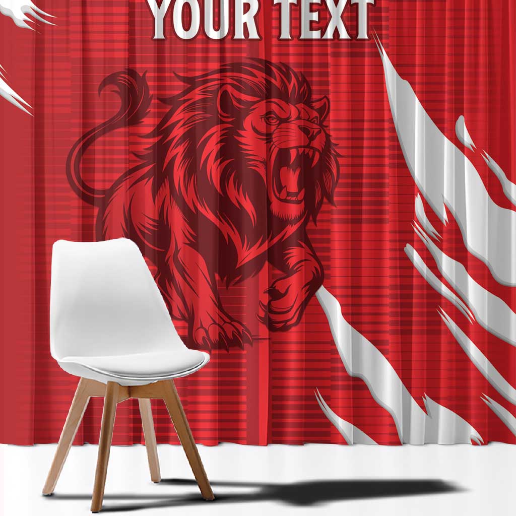 Custom Libya Football Window Curtain Yalla Libya