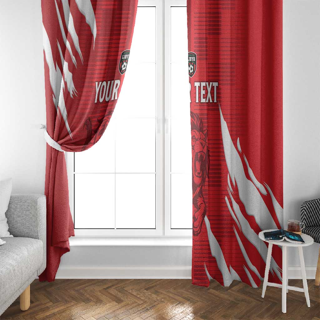 Custom Libya Football Window Curtain Yalla Libya