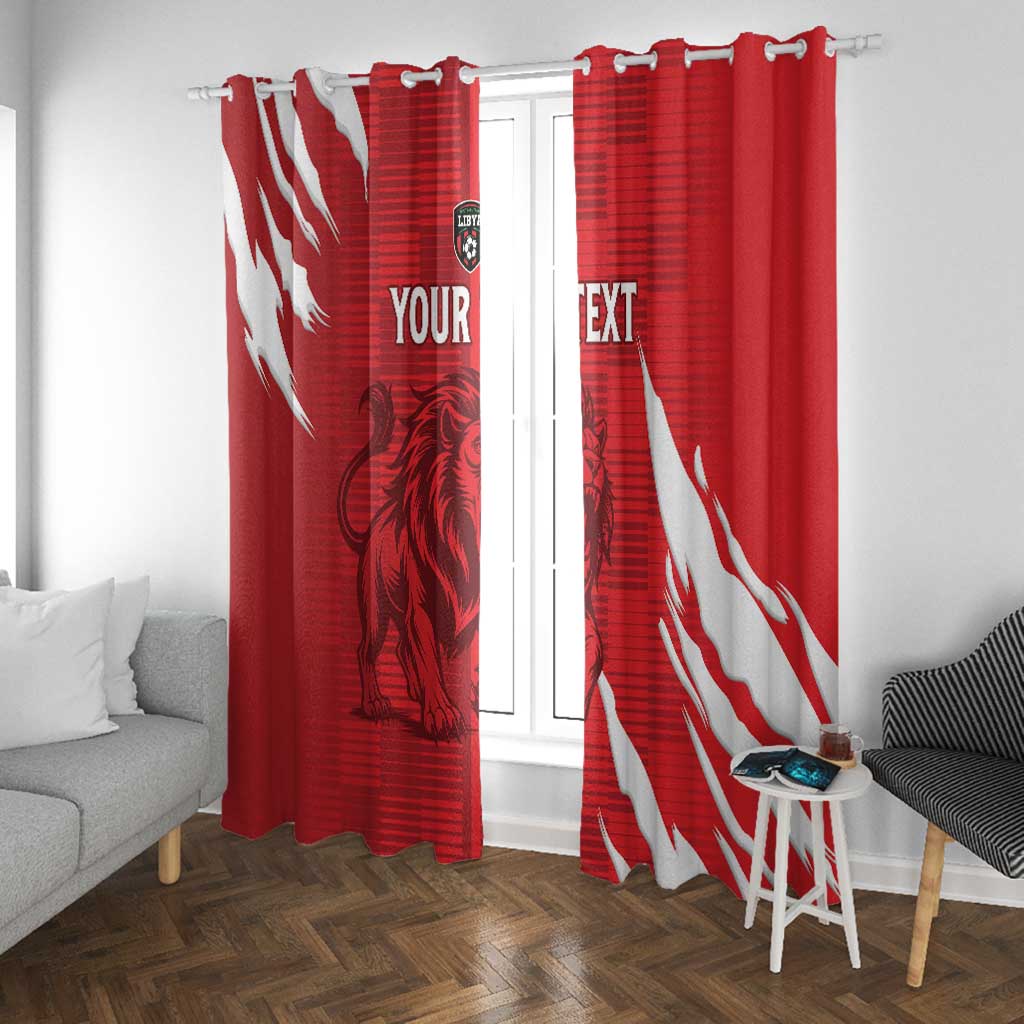 Custom Libya Football Window Curtain Yalla Libya