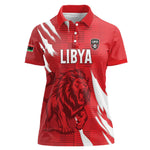 Custom Libya Football Women Polo Shirt Yalla Libya