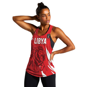 Custom Libya Football Women Racerback Tank Yalla Libya