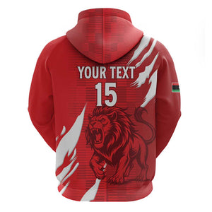 Custom Libya Football Zip Hoodie Yalla Libya