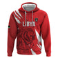 Custom Libya Football Zip Hoodie Yalla Libya