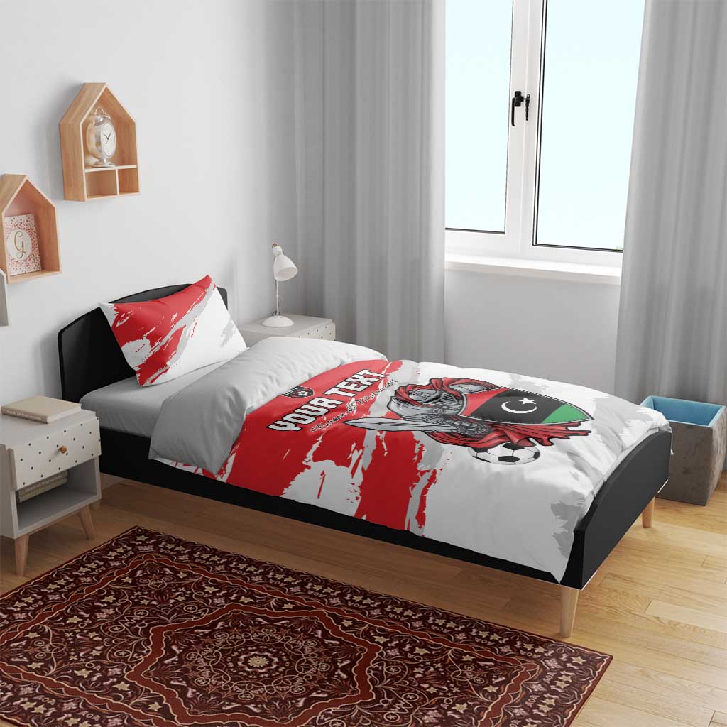 Custom Libya Football Bedding Set Forza Fursan Al-Mutawasit