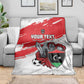 Custom Libya Football Blanket Forza Fursan Al-Mutawasit