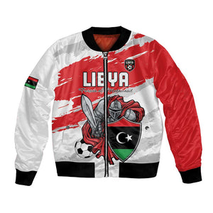 Custom Libya Football Bomber Jacket Forza Fursan Al-Mutawasit