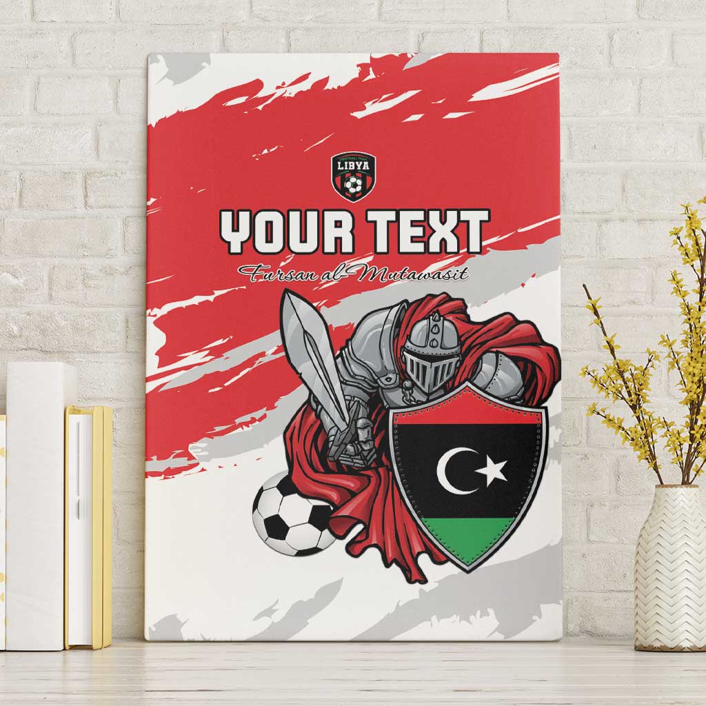 Custom Libya Football Canvas Wall Art Forza Fursan Al-Mutawasit