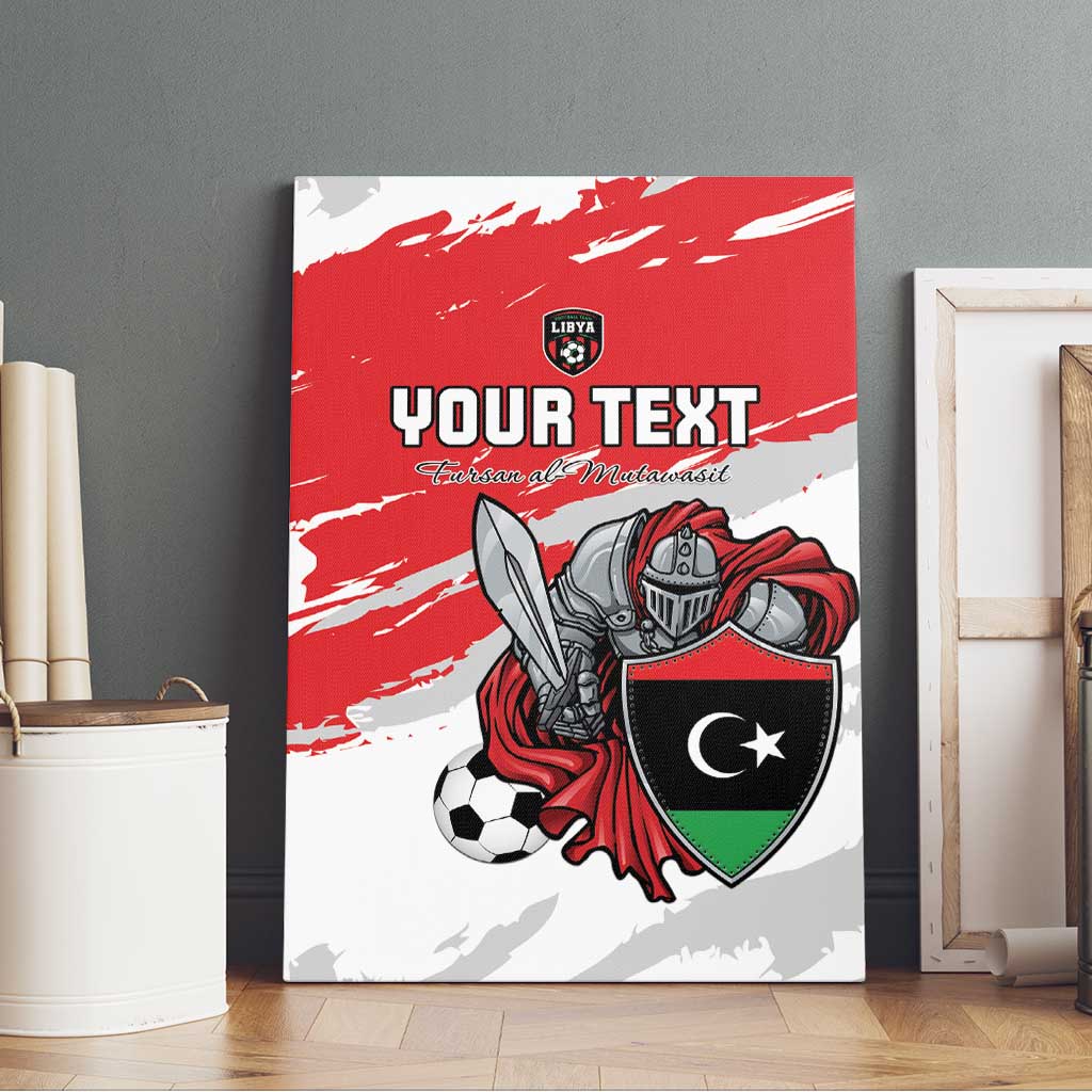 Custom Libya Football Canvas Wall Art Forza Fursan Al-Mutawasit