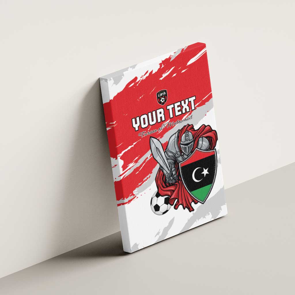 Custom Libya Football Canvas Wall Art Forza Fursan Al-Mutawasit
