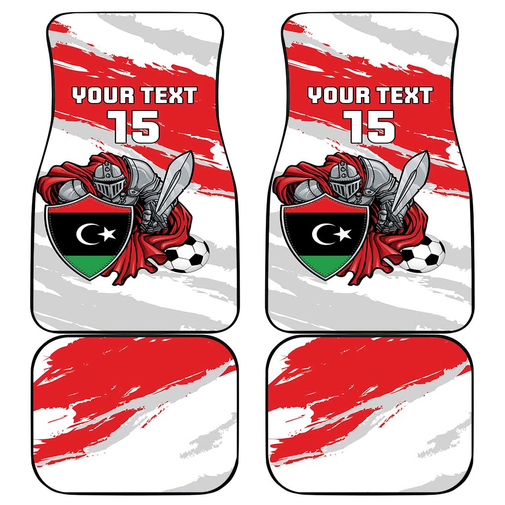 Custom Libya Football Car Mats Forza Fursan Al-Mutawasit