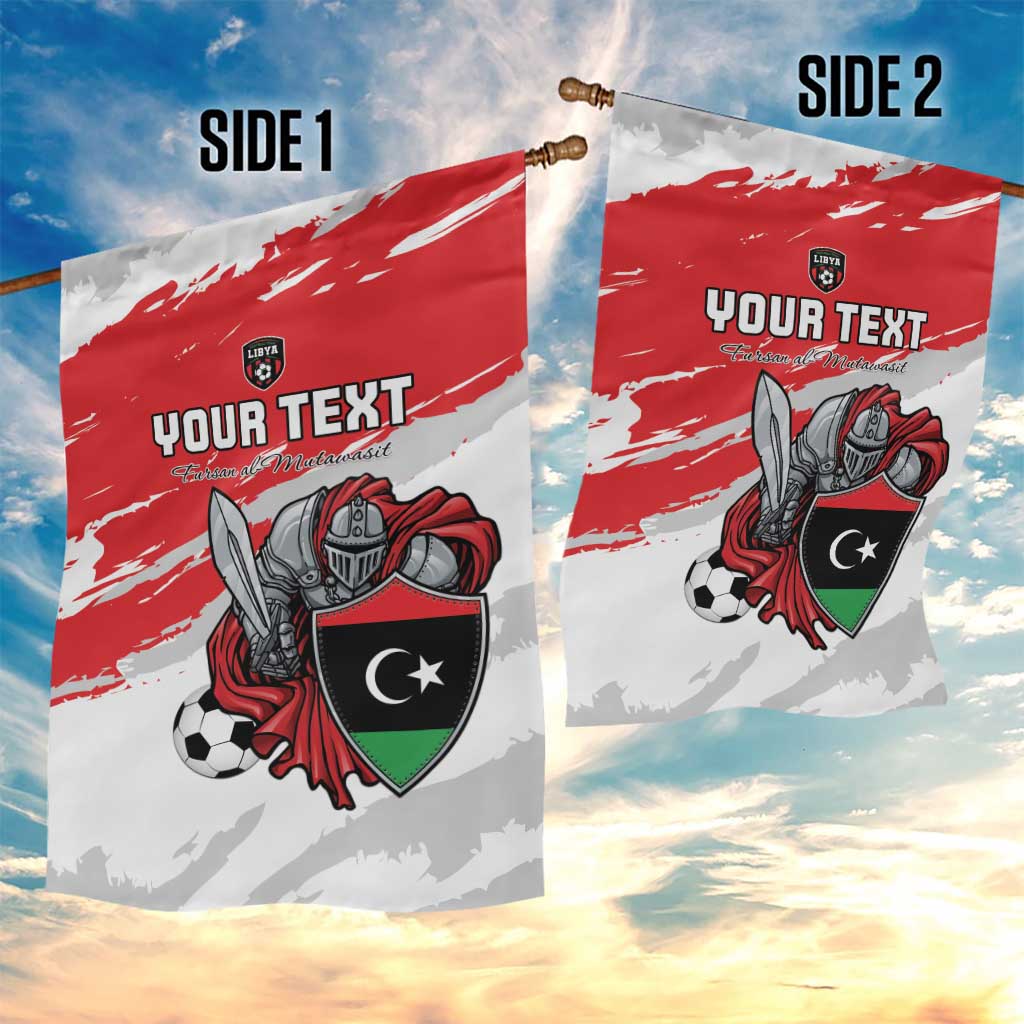 Custom Libya Football Garden Flag Forza Fursan Al-Mutawasit