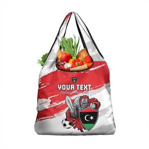 Custom Libya Football Grocery Bag Forza Fursan Al-Mutawasit