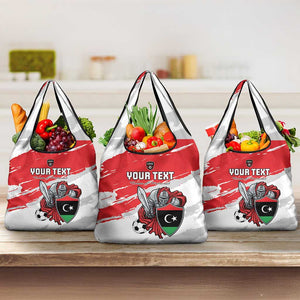 Custom Libya Football Grocery Bag Forza Fursan Al-Mutawasit