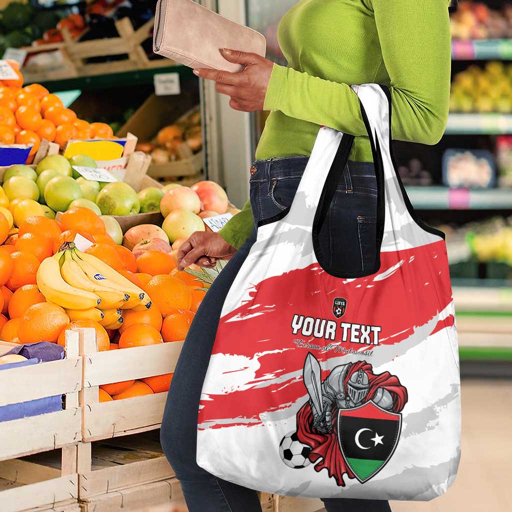 Custom Libya Football Grocery Bag Forza Fursan Al-Mutawasit