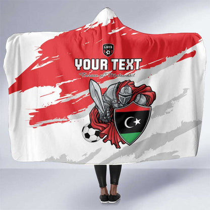 Custom Libya Football Hooded Blanket Forza Fursan Al-Mutawasit