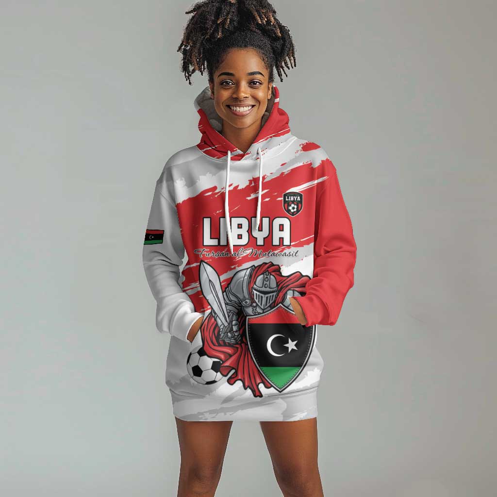 Custom Libya Football Hoodie Dress Forza Fursan Al-Mutawasit