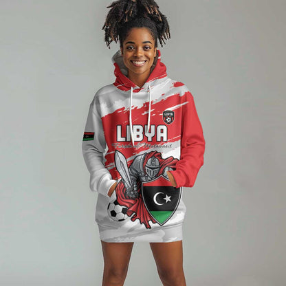 Custom Libya Football Hoodie Dress Forza Fursan Al-Mutawasit