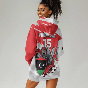Custom Libya Football Hoodie Dress Forza Fursan Al-Mutawasit