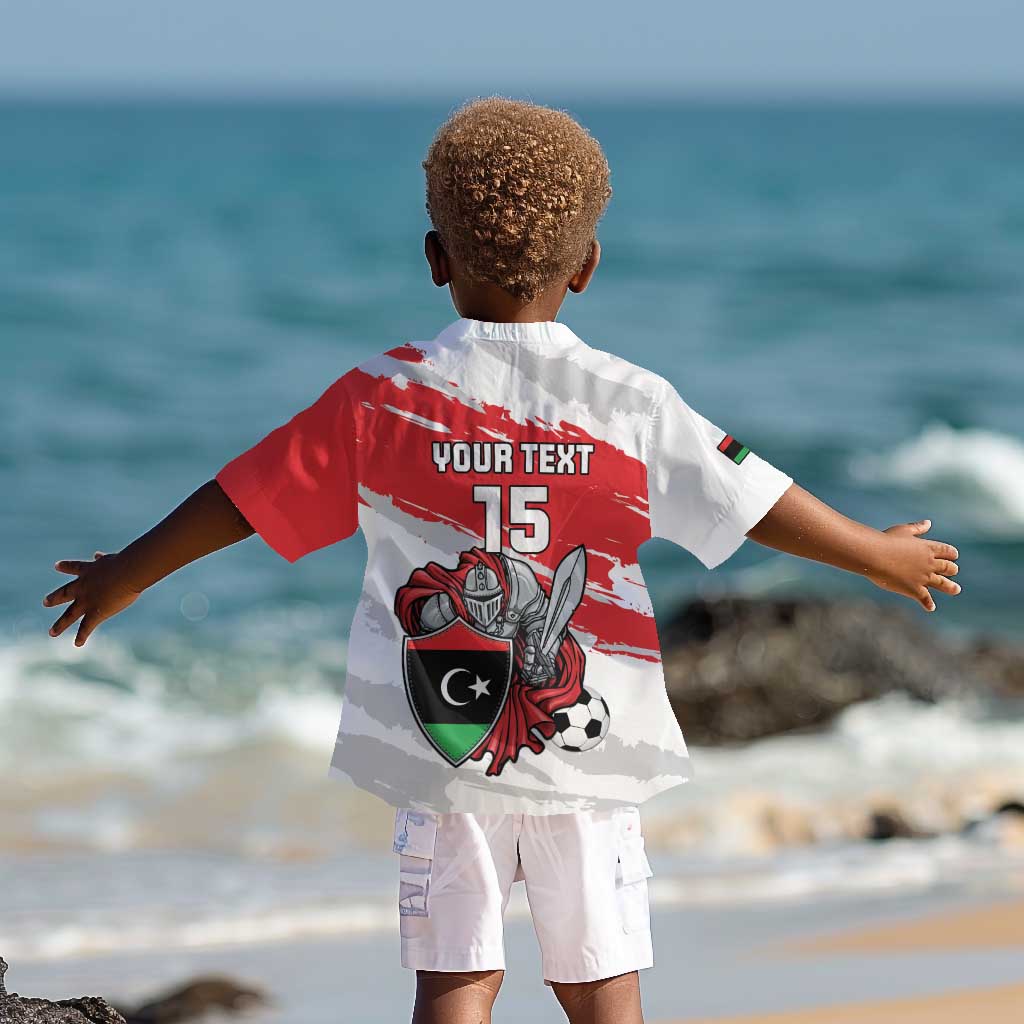Custom Libya Football Kid Hawaiian Shirt Forza Fursan Al-Mutawasit
