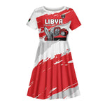 Custom Libya Football Kid Short Sleeve Dress Forza Fursan Al-Mutawasit