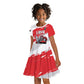 Custom Libya Football Kid Short Sleeve Dress Forza Fursan Al-Mutawasit