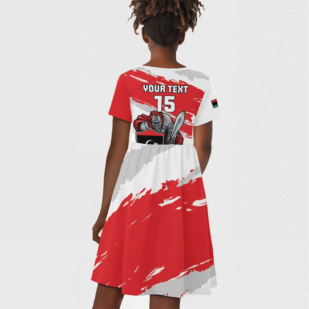 Custom Libya Football Kid Short Sleeve Dress Forza Fursan Al-Mutawasit
