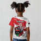 Custom Libya Football Kid T shirt Forza Fursan Al-Mutawasit