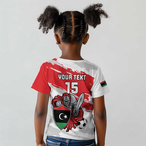 Custom Libya Football Kid T shirt Forza Fursan Al-Mutawasit