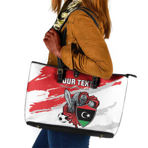 Custom Libya Football Leather Tote Bag Forza Fursan Al-Mutawasit