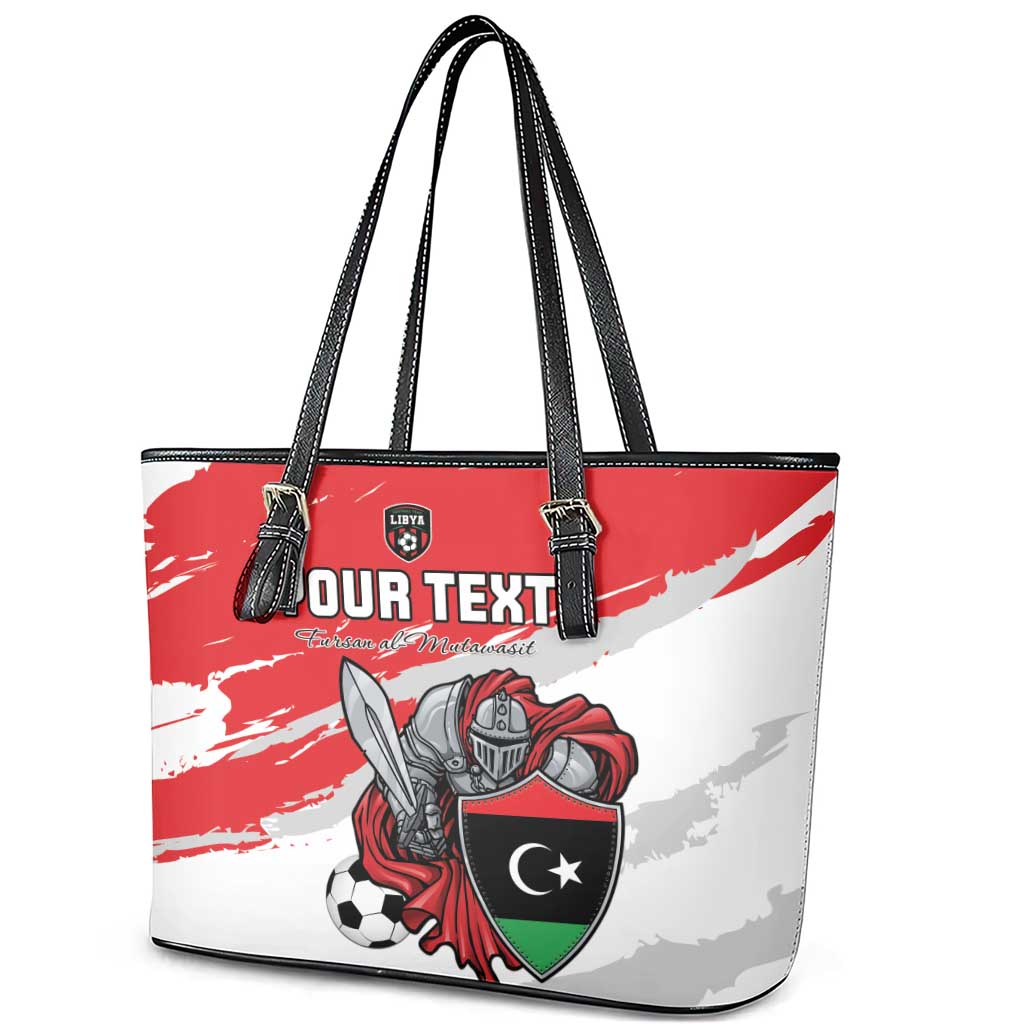 Custom Libya Football Leather Tote Bag Forza Fursan Al-Mutawasit