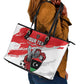Custom Libya Football Leather Tote Bag Forza Fursan Al-Mutawasit