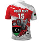 Custom Libya Football Polo Shirt Forza Fursan Al-Mutawasit