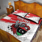 Custom Libya Football Quilt Bed Set Forza Fursan Al-Mutawasit