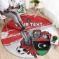 Custom Libya Football Round Carpet Forza Fursan Al-Mutawasit