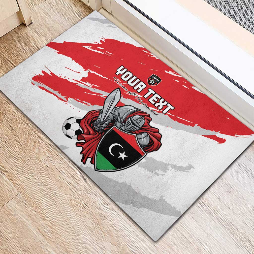 Custom Libya Football Rubber Doormat Forza Fursan Al-Mutawasit