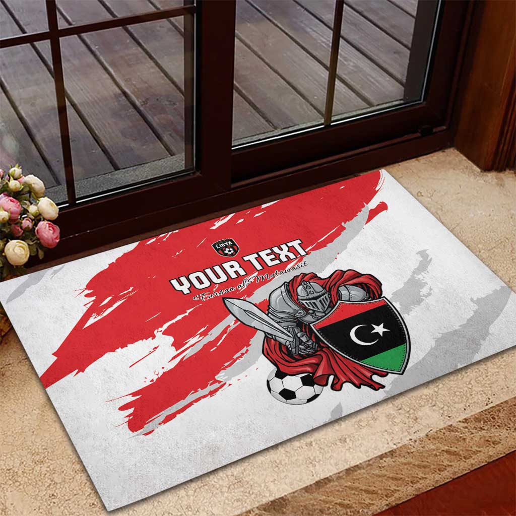 Custom Libya Football Rubber Doormat Forza Fursan Al-Mutawasit