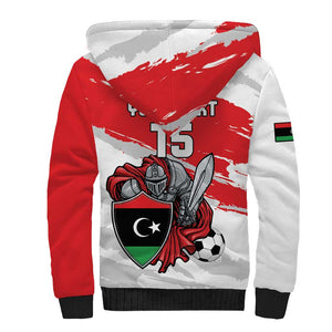 Custom Libya Football Sherpa Hoodie Forza Fursan Al-Mutawasit