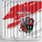 Custom Libya Football Shower Curtain Forza Fursan Al-Mutawasit