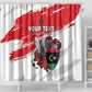 Custom Libya Football Shower Curtain Forza Fursan Al-Mutawasit