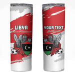 Custom Libya Football Skinny Tumbler Forza Fursan Al-Mutawasit