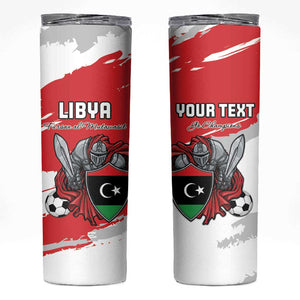 Custom Libya Football Skinny Tumbler Forza Fursan Al-Mutawasit