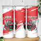 Custom Libya Football Skinny Tumbler Forza Fursan Al-Mutawasit