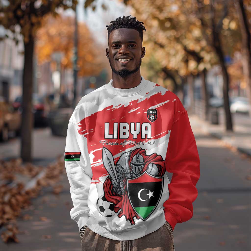 Custom Libya Football Sweatshirt Forza Fursan Al-Mutawasit