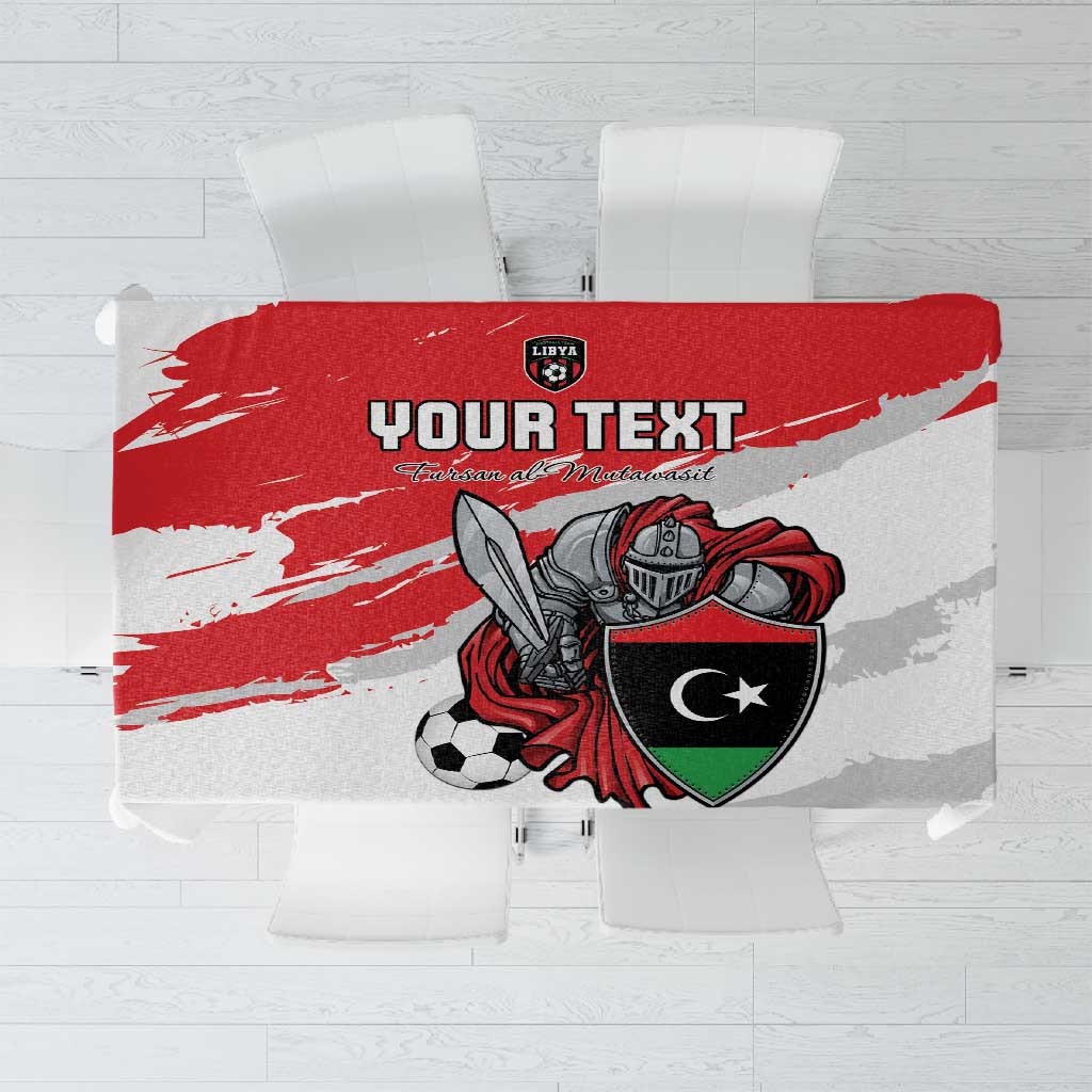 Custom Libya Football Tablecloth Forza Fursan Al-Mutawasit